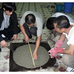 Bộ thí nghiệm chảy loang bê tông tự lèn