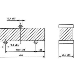 Gá uốn mẫu vữa 40x40x160mm