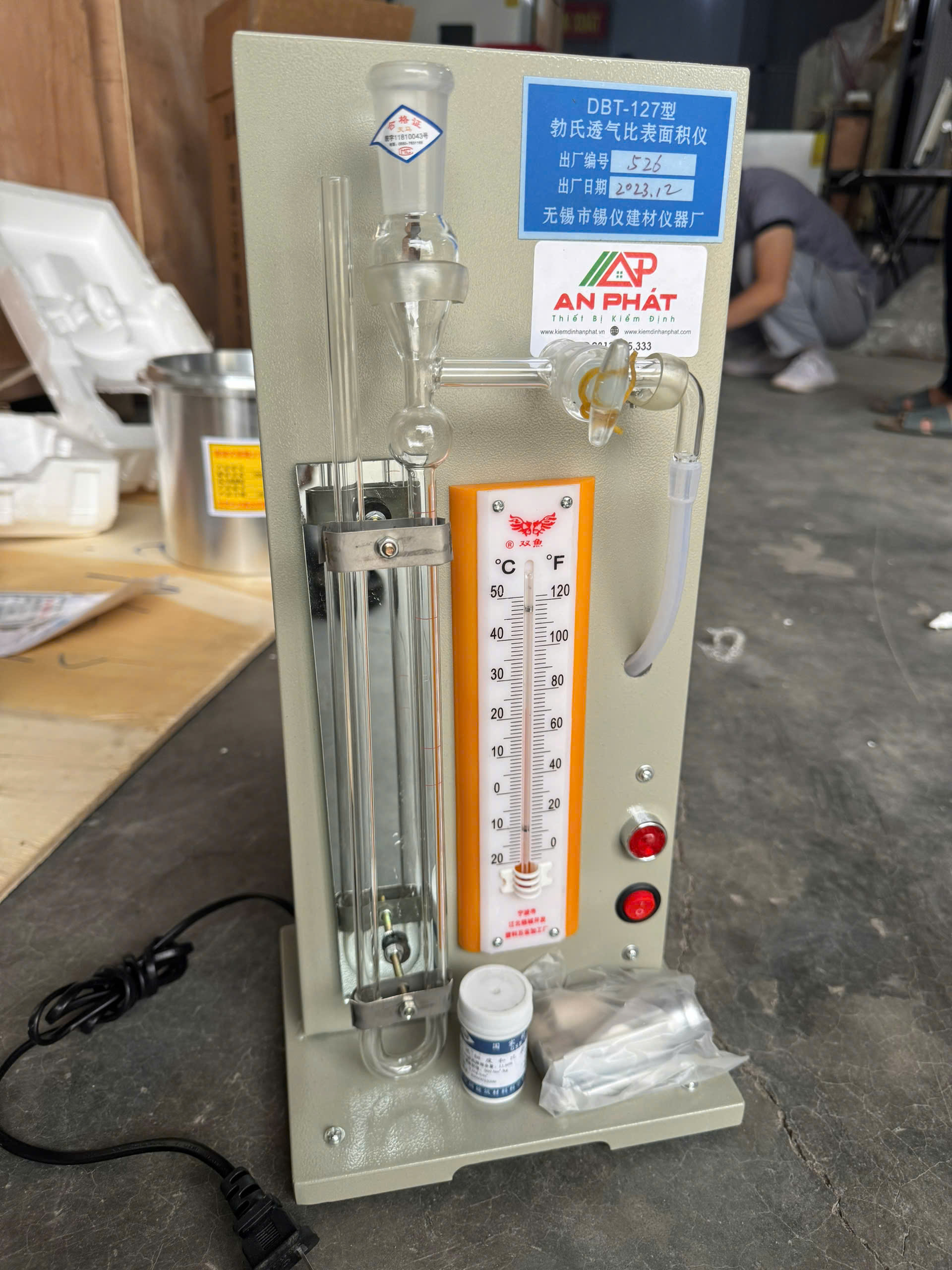Bộ tỷ diện xi măng DBT-127 - Ảnh 2