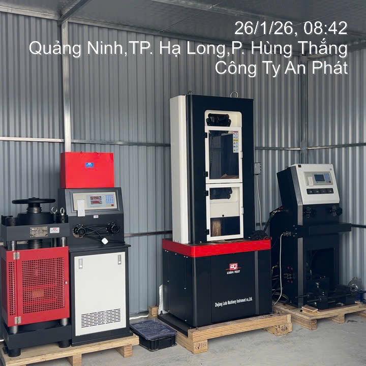 Công Ty An Phát bàn giao Máy kéo thép, Máy nén bê tông Cao cấp tại Quảng Ninh